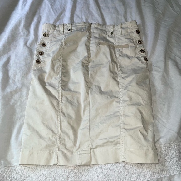 Sportalm Kitzbuhel Sz 40 (US 8) Austria zippered pencil skirt y2k white tailored - Picture 2 of 6